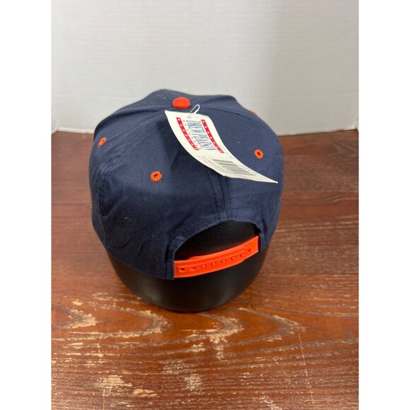 Vintage Chicago Bears Drew Pearson Snapback Hat Navy & Orange NFL M3 - Picture 2 of 5